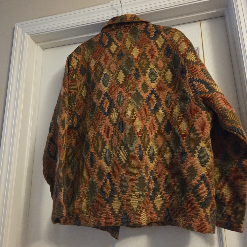 Jane Ashley Geometric Patterned Blazer - Multicolor - Picture 12 of 12